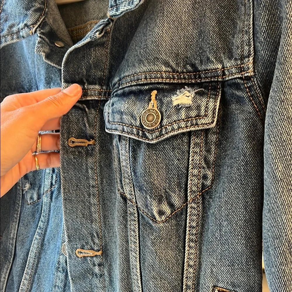 Old Navy Girls Blue Jean Jacket size Large